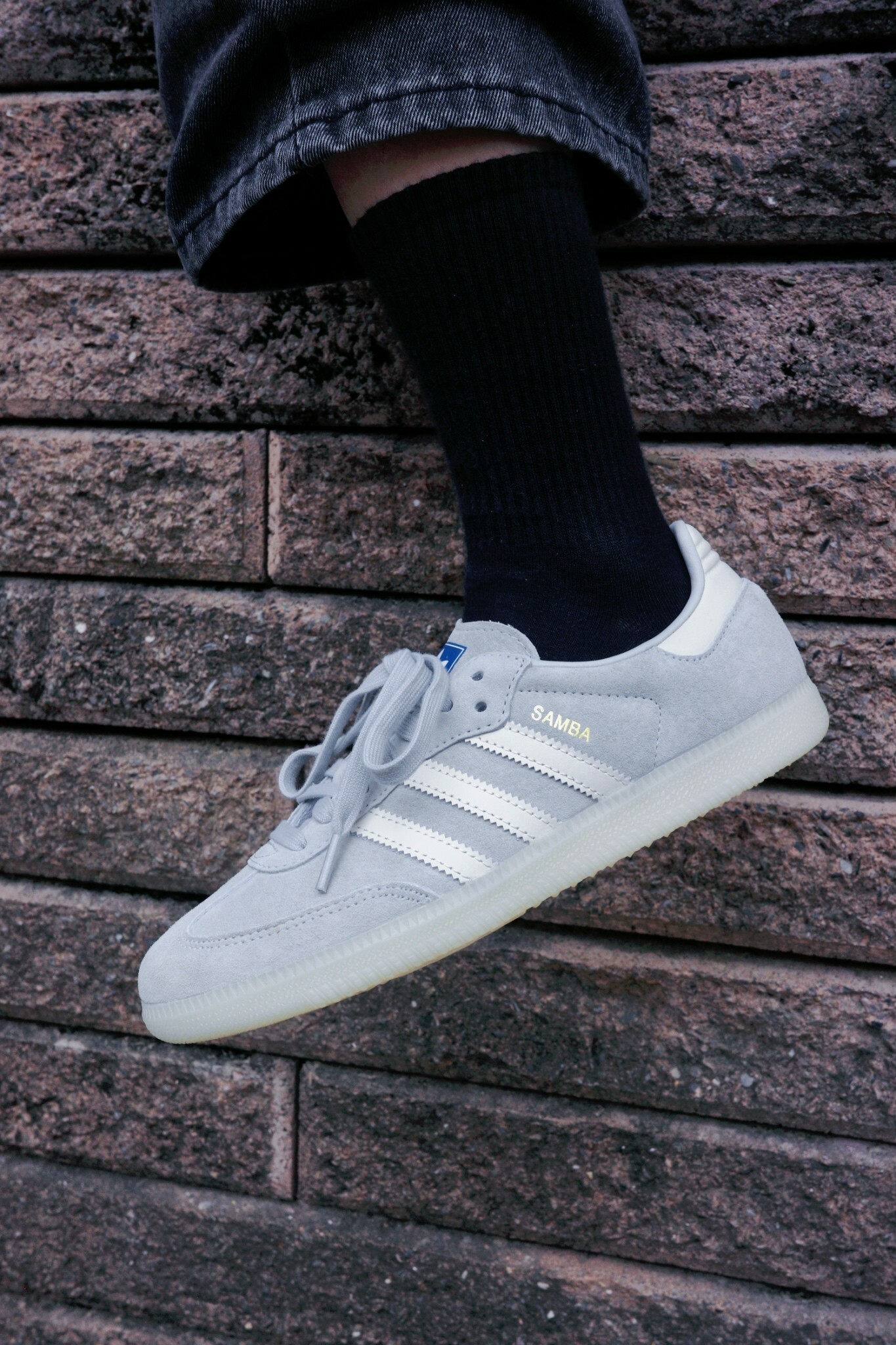 Adidas Samba OG 霧灰藍 低飽和果凍底 ( IG6177 )