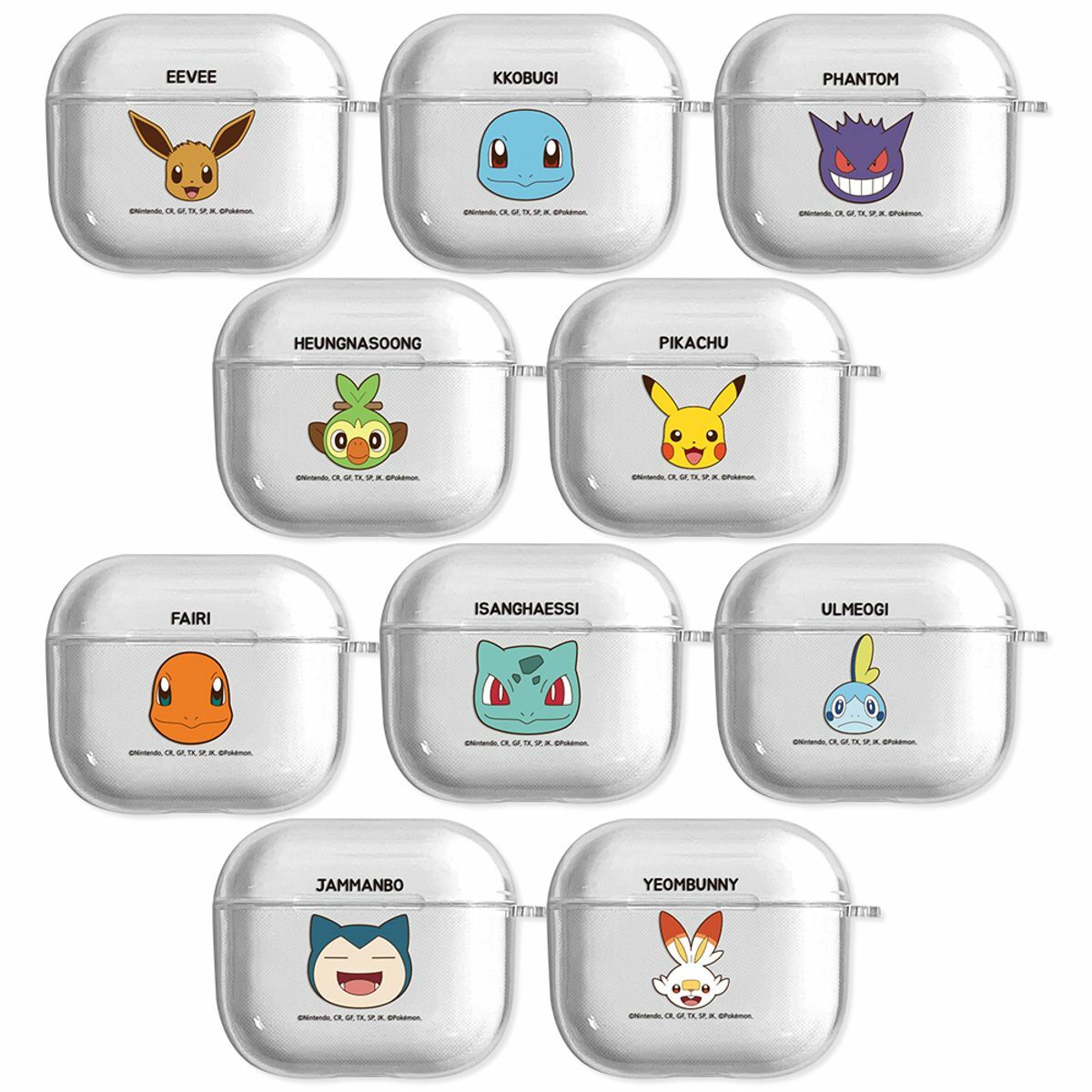 Pokémon - Clear Jelly Soft - Airpods Case 貼身透明耳機保護軟套 CD