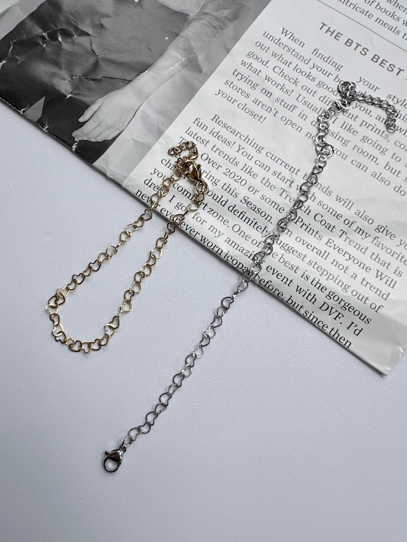 SS heart heart bracelet