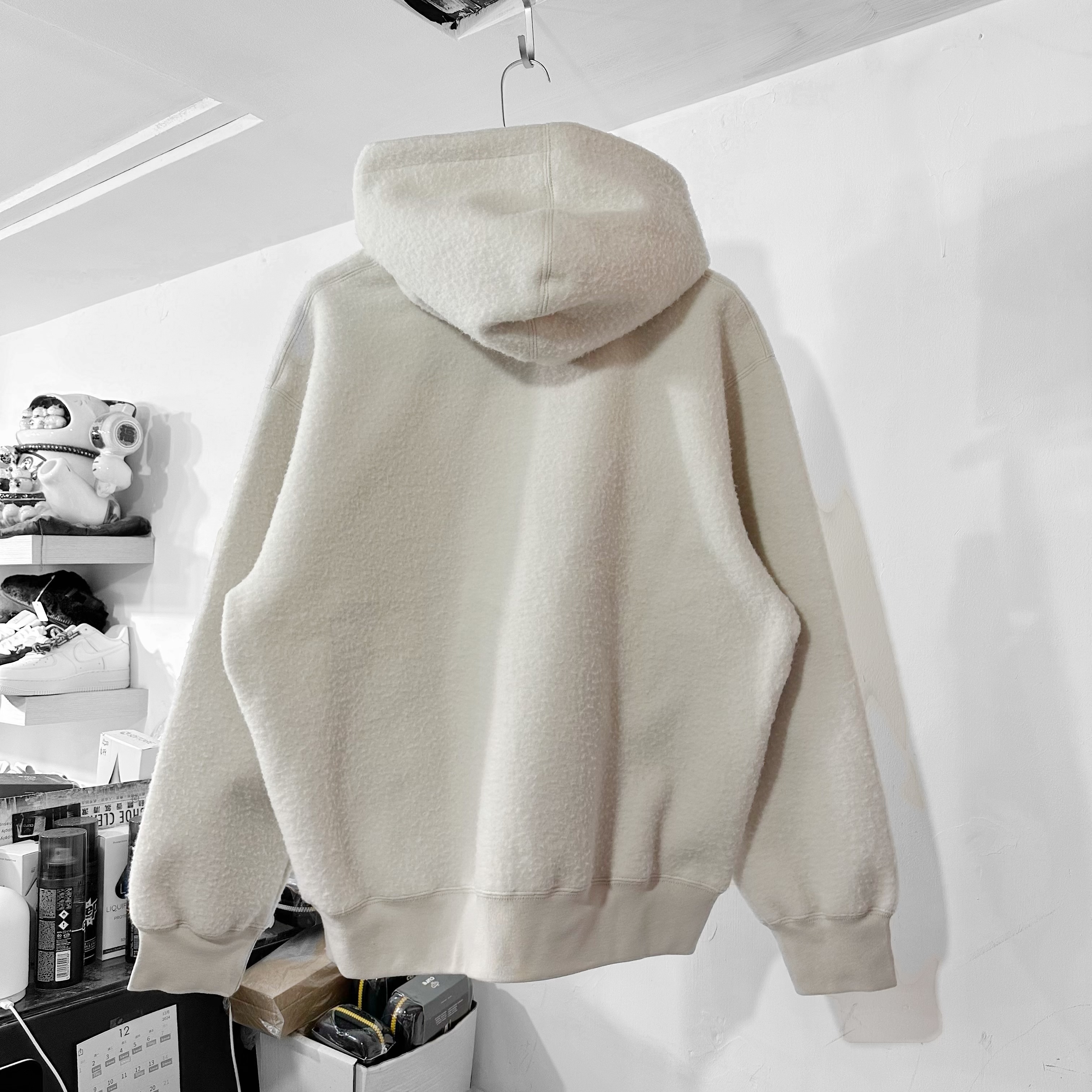 SUPREME FW24 Pilled Zip Up Hooded Sweatshirt Stone拉鏈外套