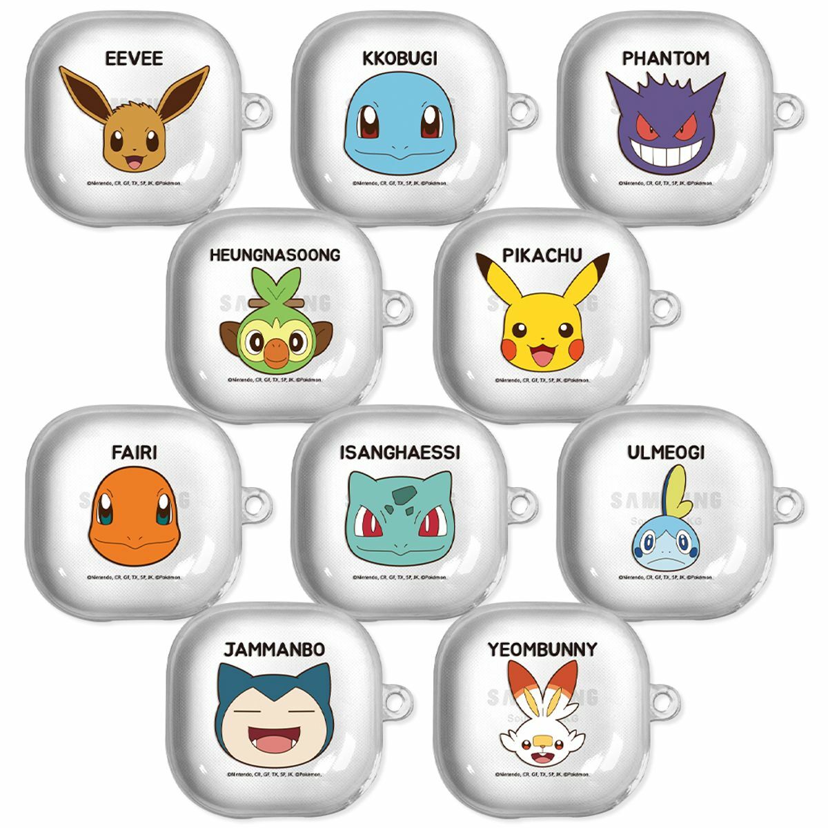 Pokémon - Clear Jelly Soft - Galaxy Buds Case 貼身透明耳機保護軟套 CD