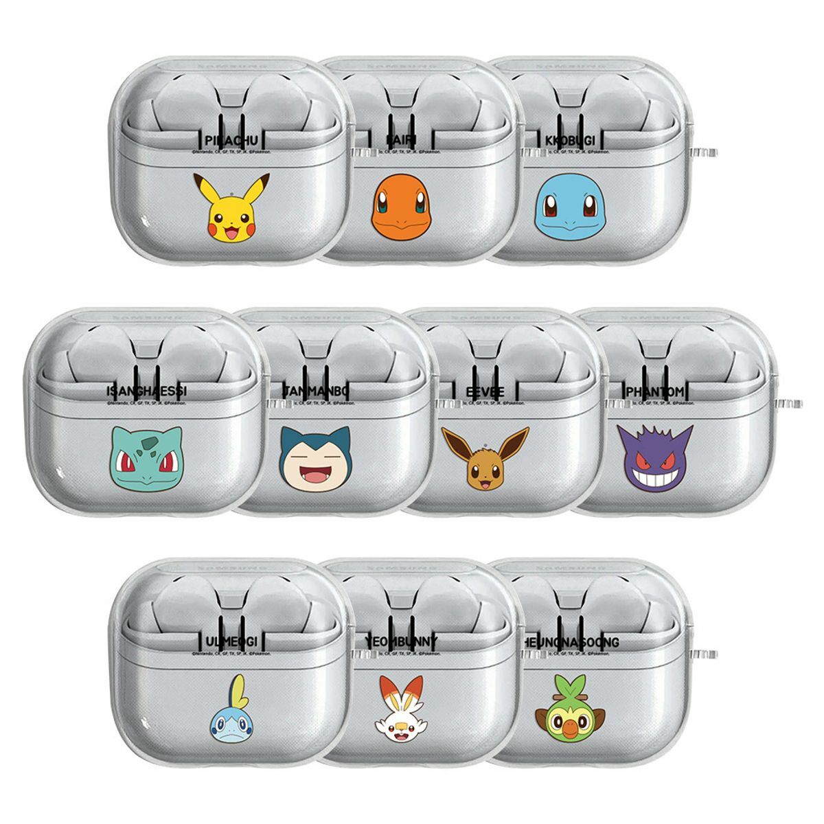 Pokémon - Clear Jelly Soft - Galaxy Buds Case 貼身透明耳機保護軟套 CD
