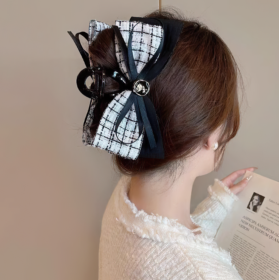 Chanel-style Rose Hair Claw