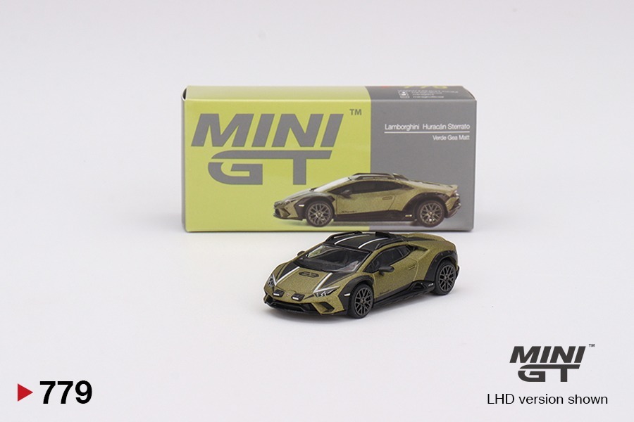 Mini GT 1/64 Lamborghini林寶堅尼 Huracán Sterrato Verde Gea Matt 右軚版