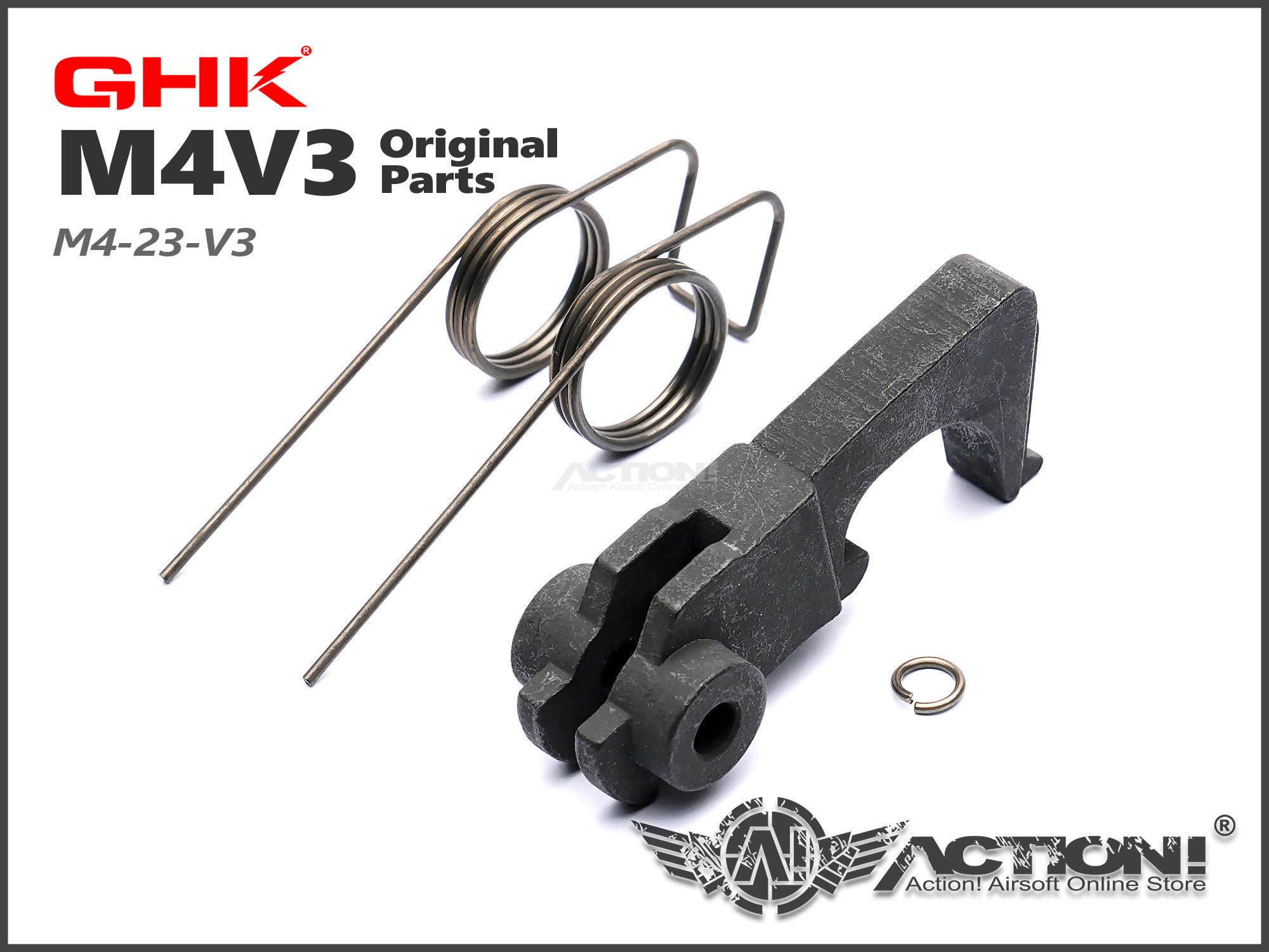 GHK - Steel Hammer Set V3 For M4 GBB (Original Parts #M