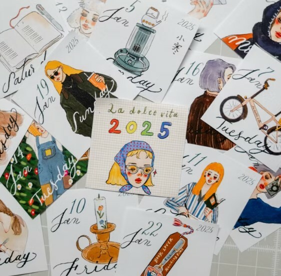 La Dolce Vita - Today is a good day 2025 mini calendar