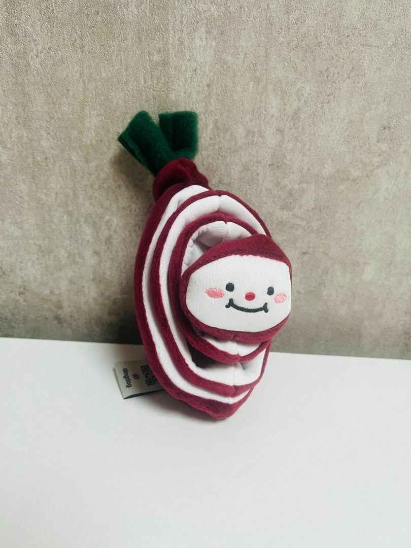韓國製 Dingdog  紅蔥頭可藏零食狗狗發聲玩具