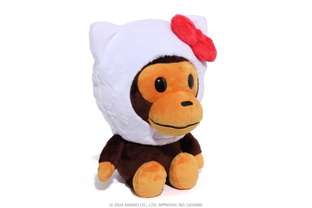 2024AW BAPE APE BABY MILO X HELLO KITTY PLUSH DOLL SANRIO TEE 凱蒂貓 抱枕 布偶 三麗鷗 聯名 限定 現貨