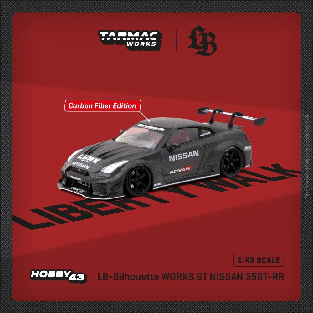Tarmac Works LB-Silhouette WORKS GT NISSAN日產 35GT-RR Full Carbon