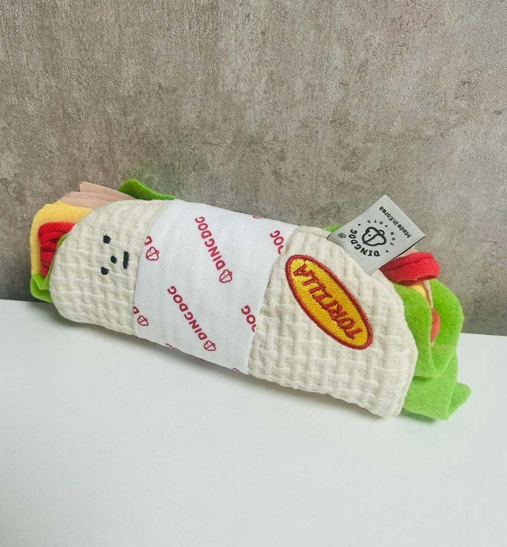 韓國製 Dingdog  墨西哥卷可藏零食狗狗發聲玩具