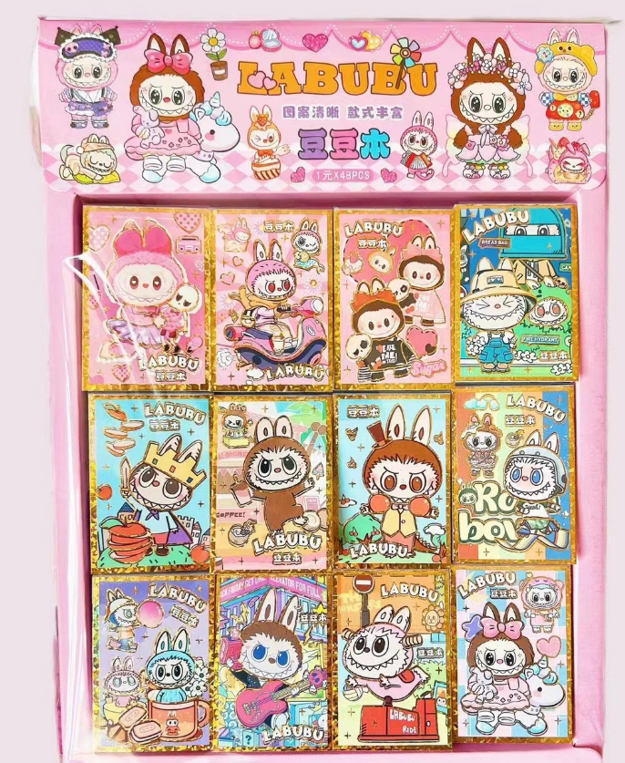 labubu迷你烫金豆豆本（款式随机）