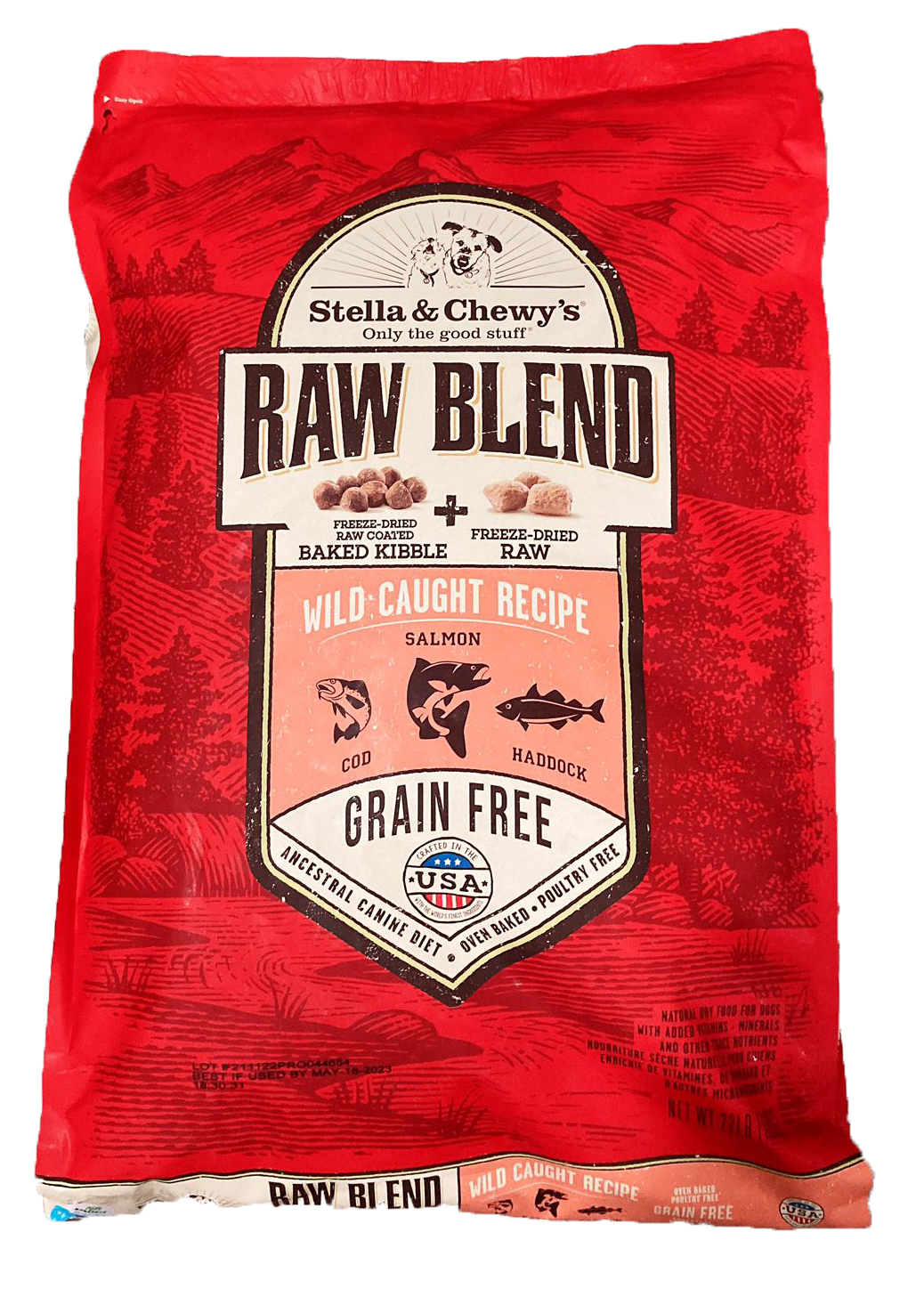 Stella & Chewy's 凍乾生肉外層低溫烘焙乾糧 凍乾生肉粒 野生捕撈配方