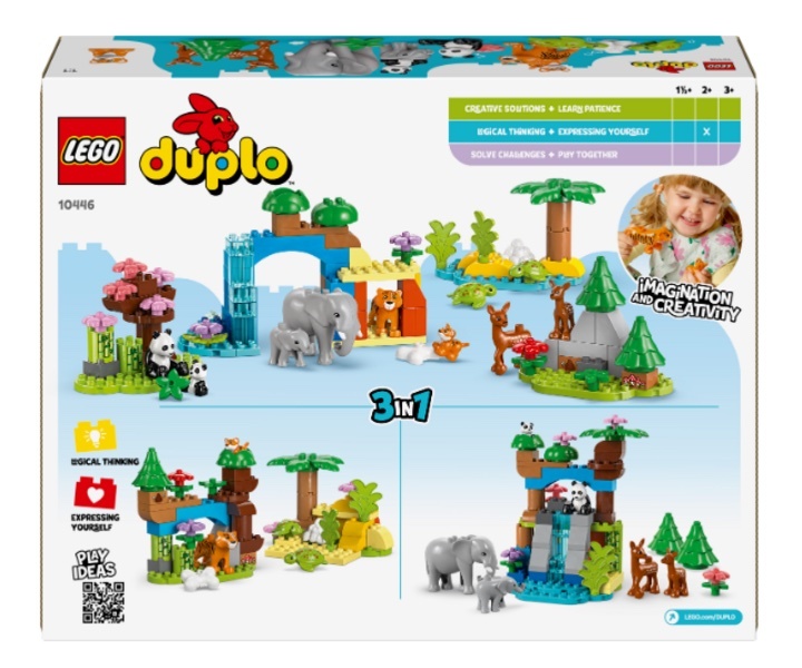 [飛米樂高積木專賣店] LEGO 10446 DUPLO-得寶系列 3 合 1 野生動物家庭