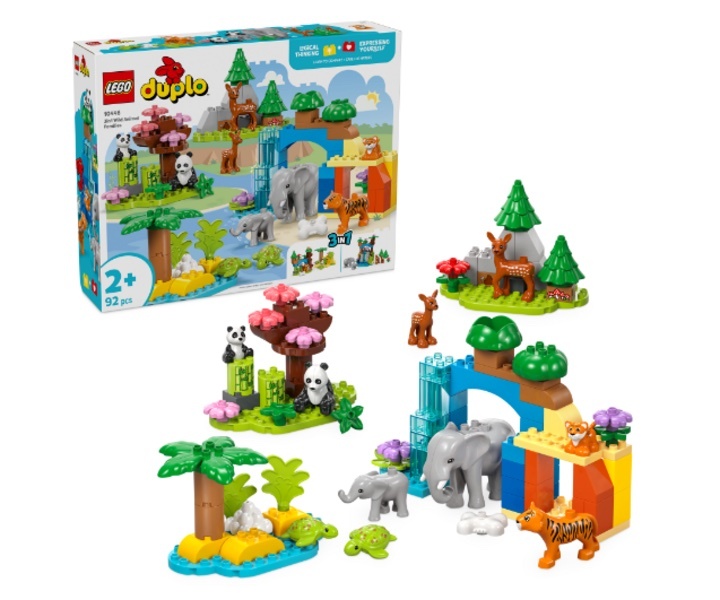[飛米樂高積木專賣店] LEGO 10446 DUPLO-得寶系列 3 合 1 野生動物家庭