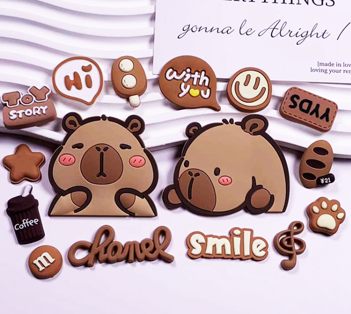 卡皮巴拉PVC软胶装饰手工DIY配件