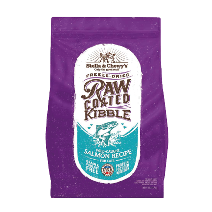 Stella Chewy's 凍乾生肉外層貓咪乾糧 野生捕撈三文魚配方