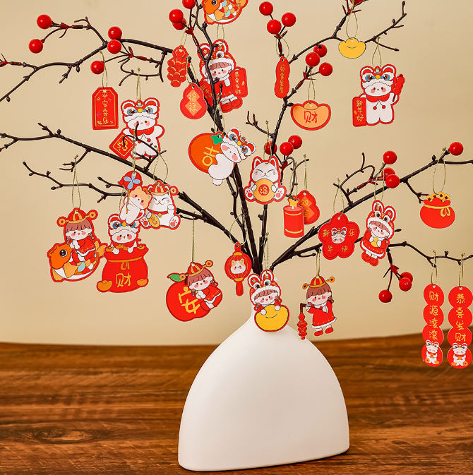 新年装饰吊卡卡通任务款（款式随机）