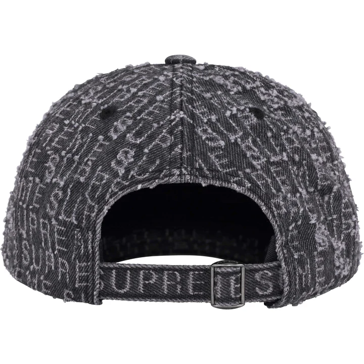 Supreme 滿版丹寧草寫帽