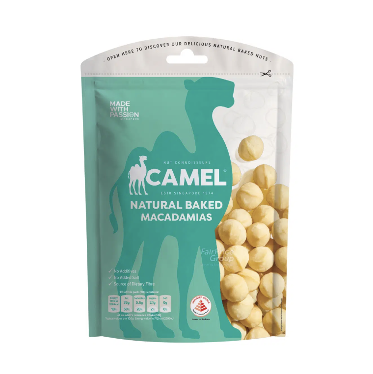 Camel Natural Baked Macadamias