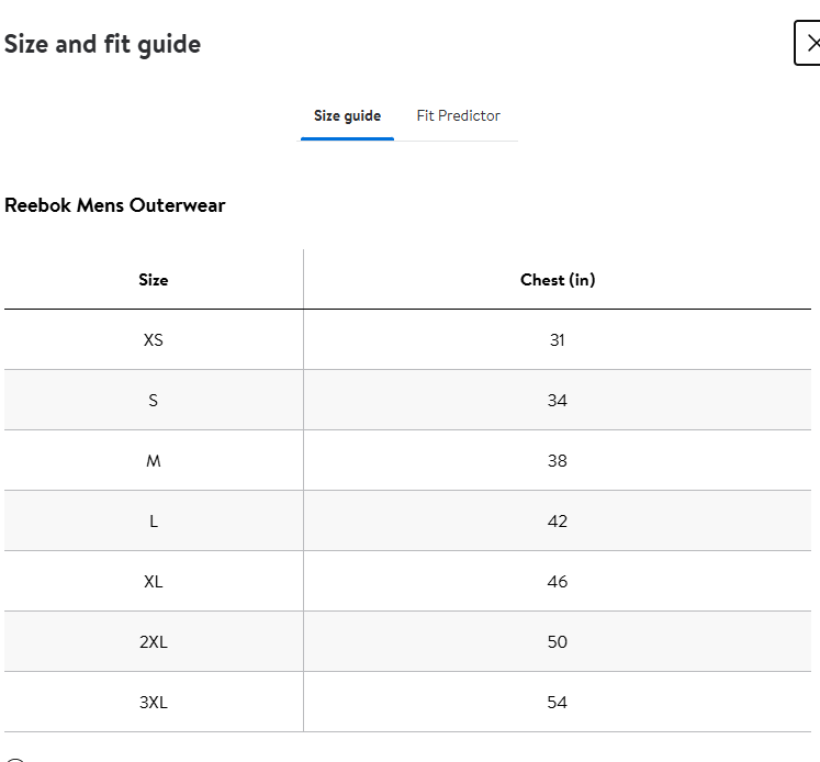【預購】Reebok G122637 男装拉链外套
