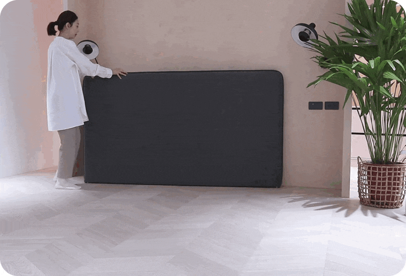 免組裝、輕鬆安裝的實木床架組