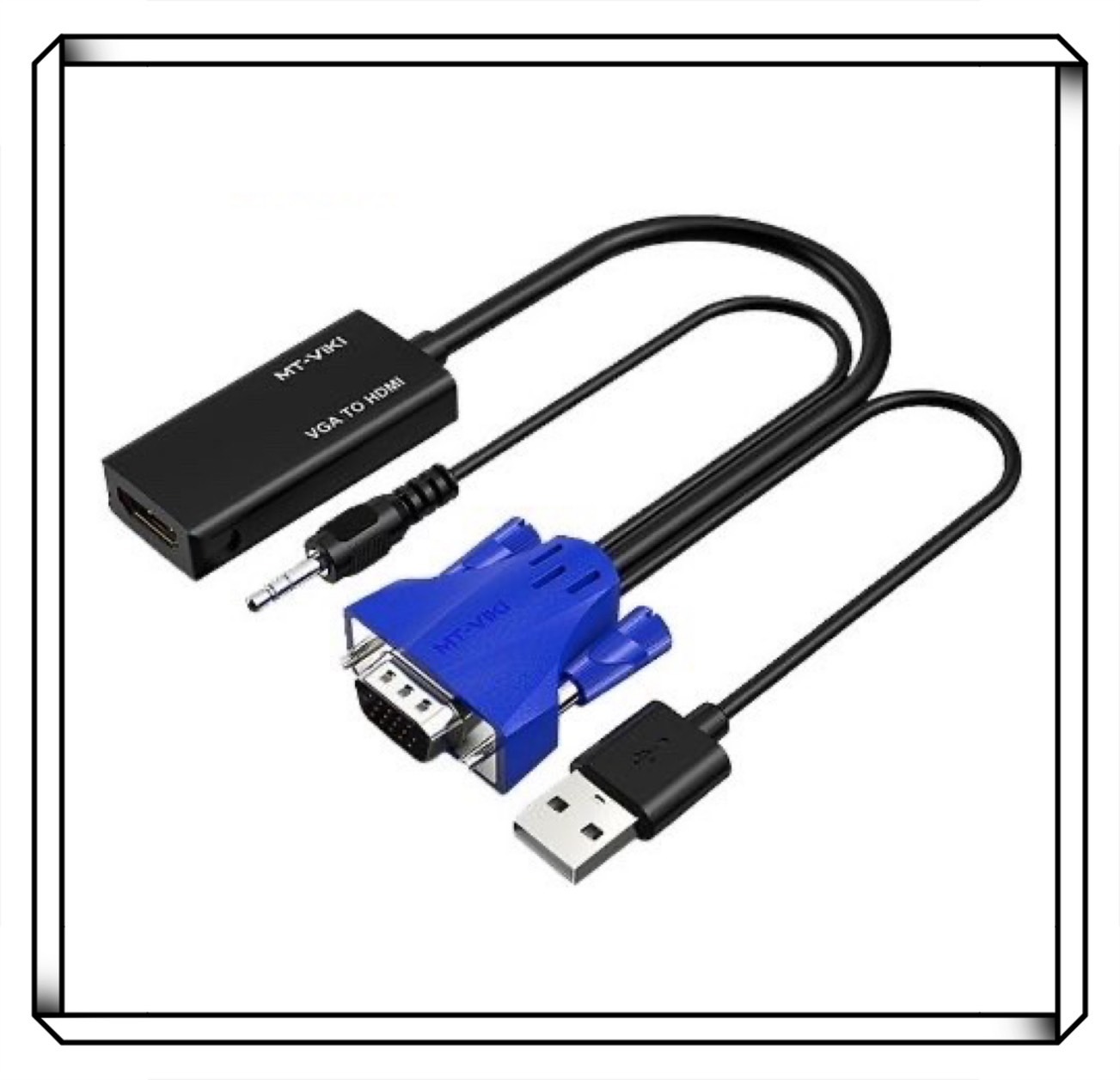 邁拓 VGA 轉 HDMI 轉換線 附音源線