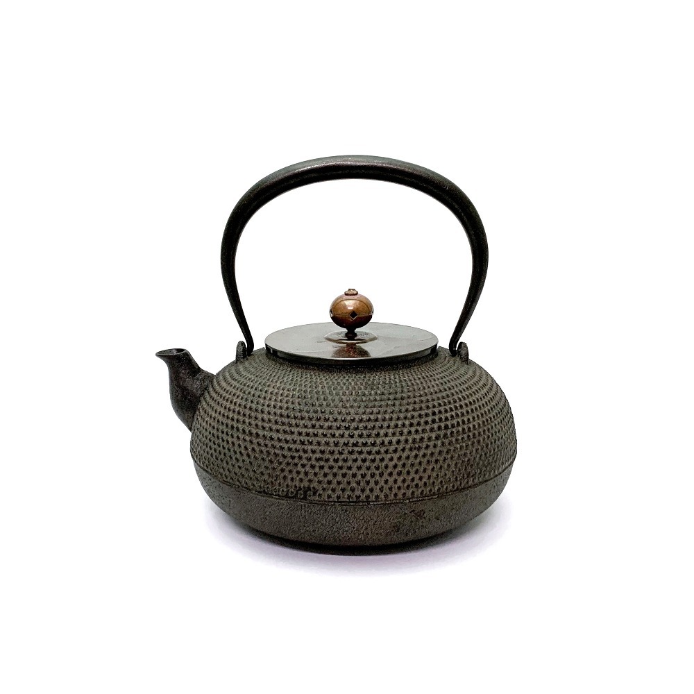 【清光堂】平丸霰 山形鐵壺 1.1L