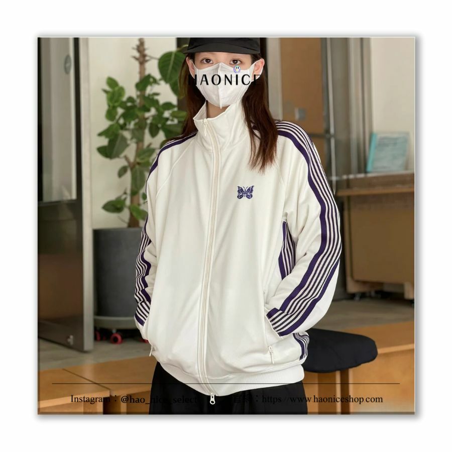 【HAO NICE】 NEEDLES✨Iverson同款⚡️日系蝴蝶刺繡 新款鴛鴦配色 外套 休閒外套