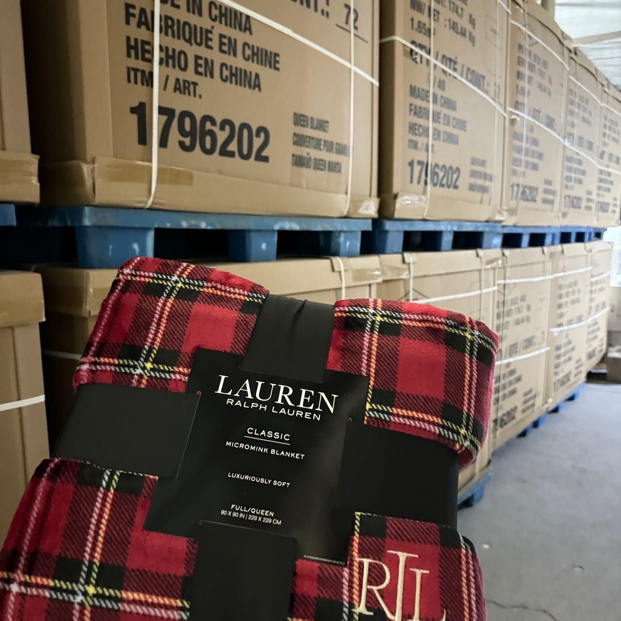 RALPH LAUREN法蘭絨毛毯