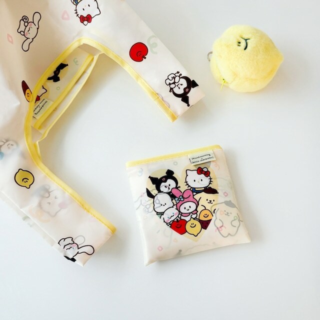 預購┃日本限定 second morning × sanrio characters 三麗鷗 聯名 折疊 收納袋 購物袋