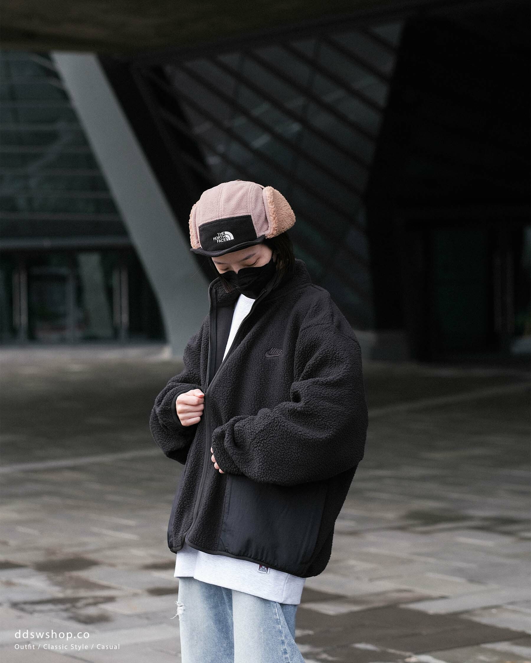 "代購" NIKE CLUB FLEECE 羊羔毛外套兩色 黑色/灰色