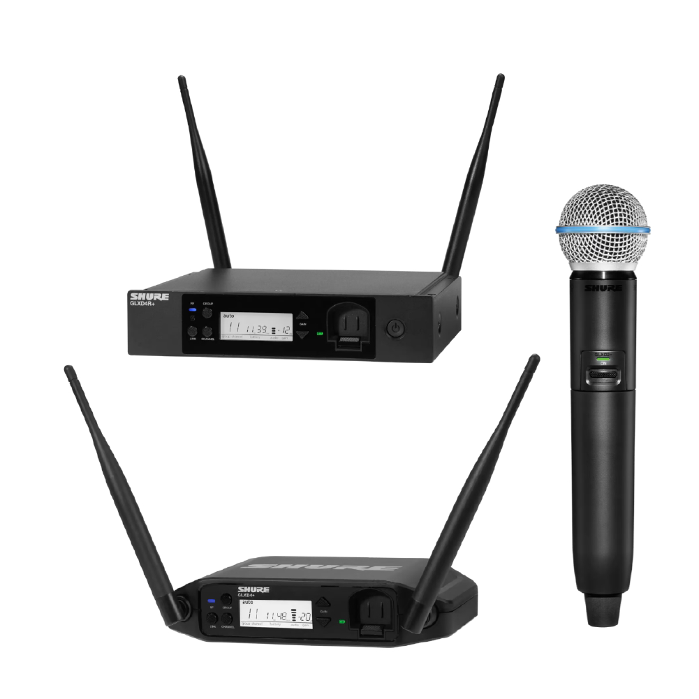 Shure Shure / GLXD+ 系列 無線手握傳輸系統 (GLXD24+/GLXD24R+)(SM58/Beta58A等多種音頭可選配) — 三峽麥克風｜YA! 玩音樂