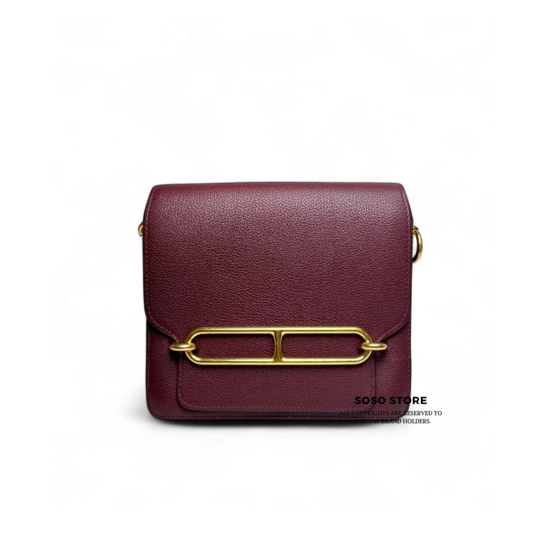 Hermes Mini Roulis - Bordeaux / Ghw