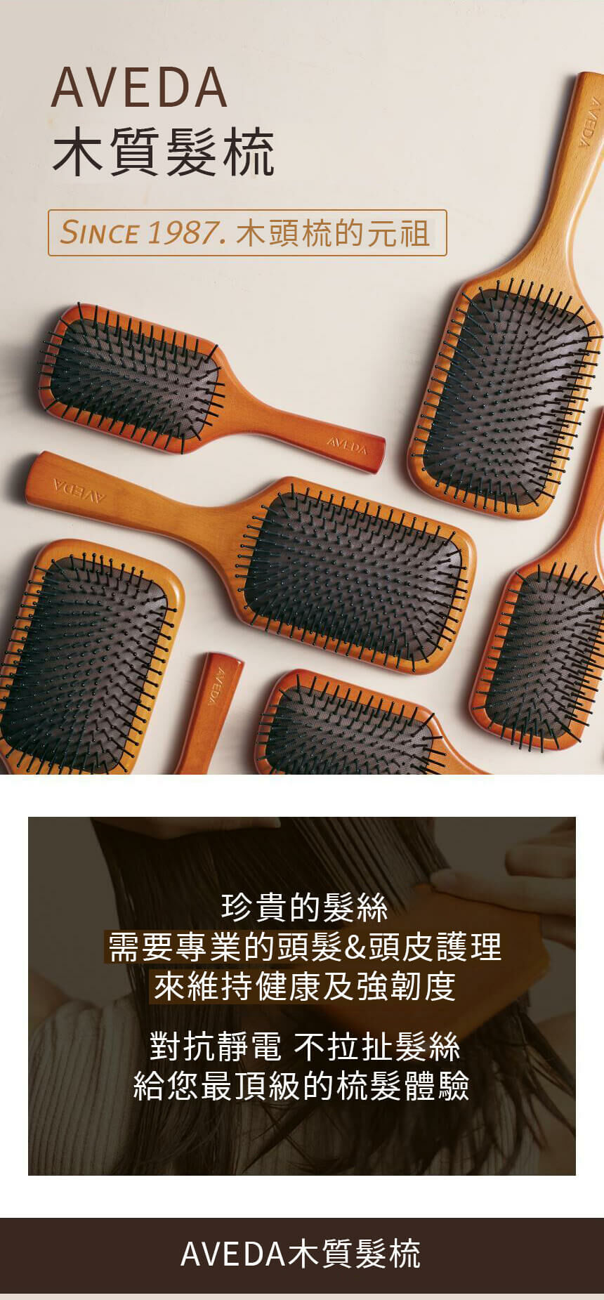 AVEDA 木質髮梳(大)