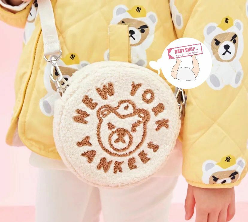 【現貨】MLB KRB122409 毛毛圓餅斜咩包