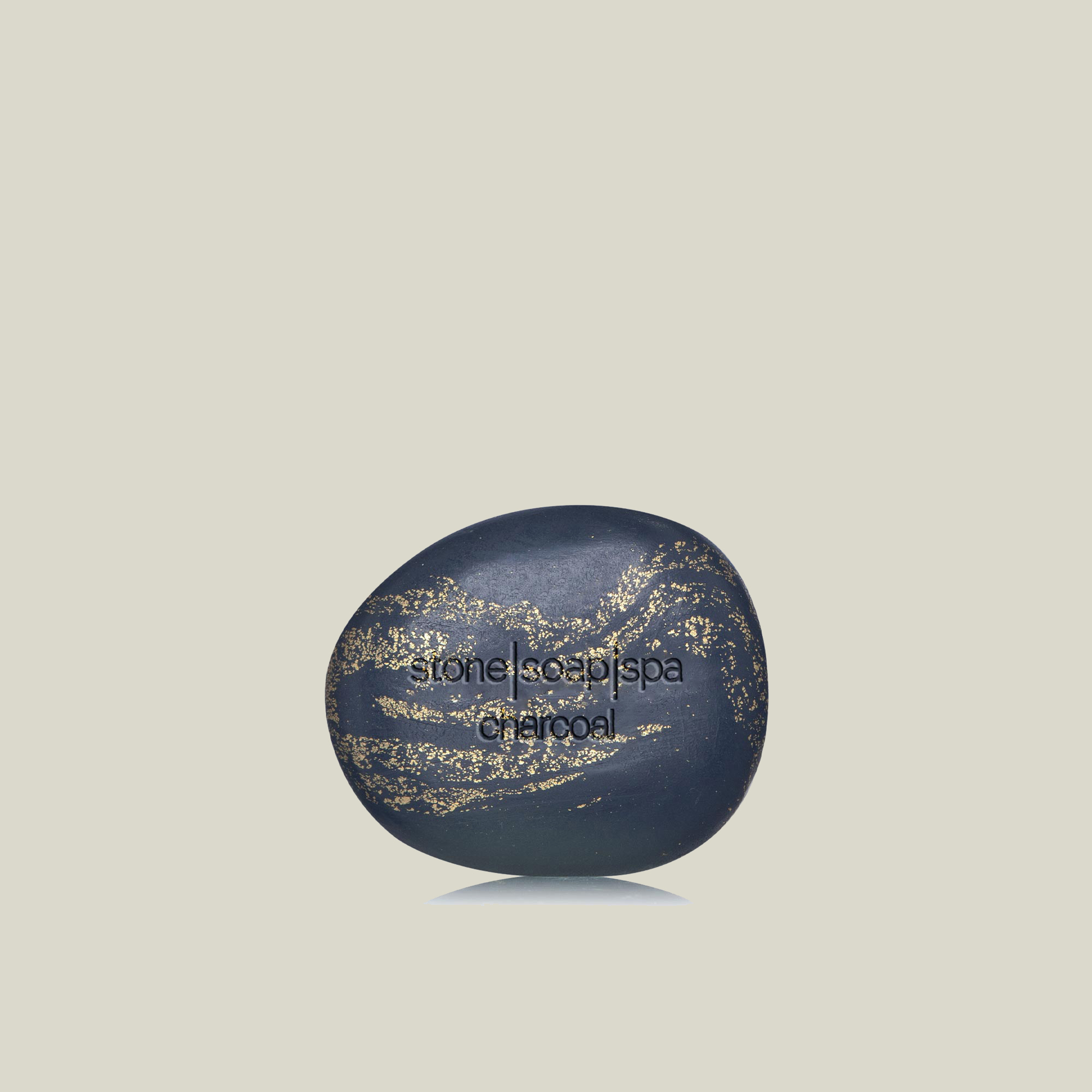 Stone soap spa 鵝卵石香氛輕柔磨砂皂＿夜幕精靈（24K金箔版）