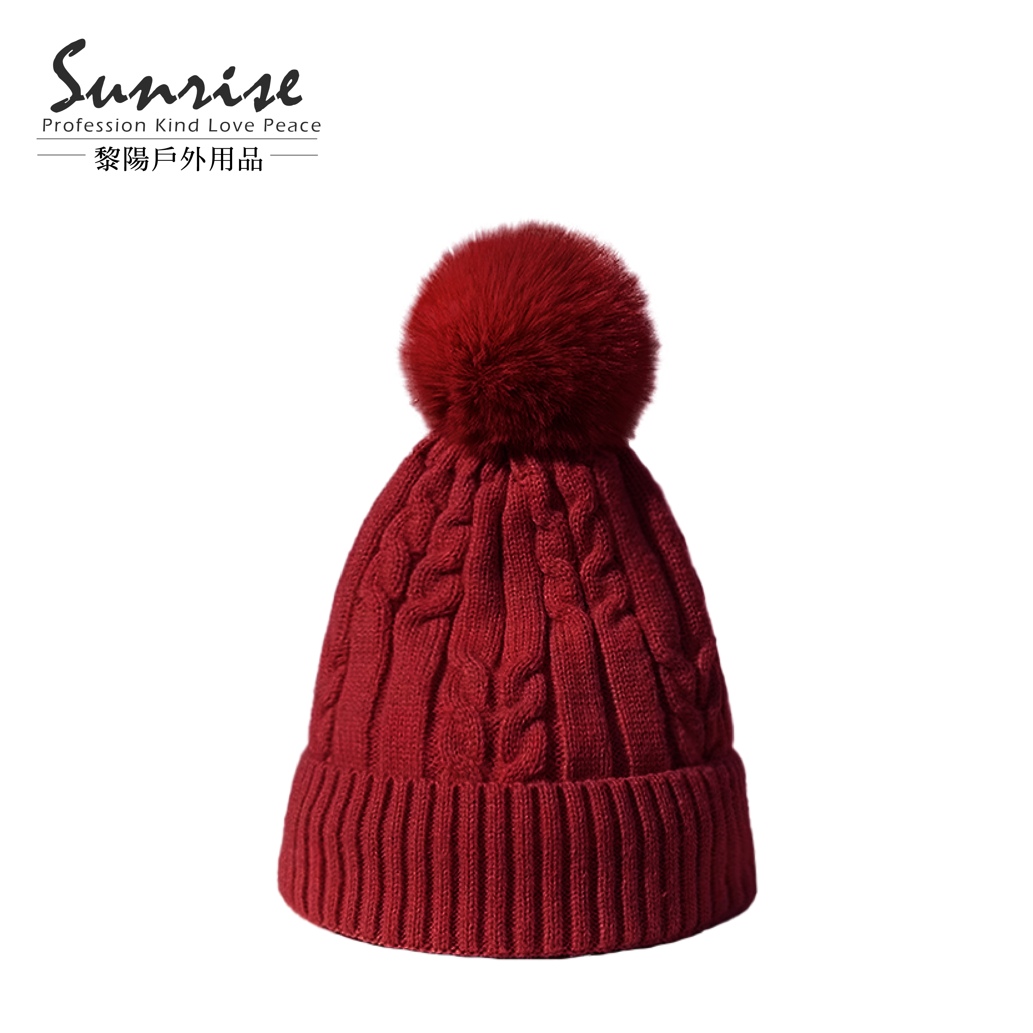 小麻花雙層毛球保暖帽 女款 (5色) 保暖/舒適/針織帽/經典百搭/旅遊 41JIU8030