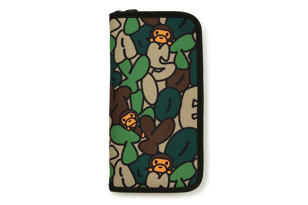 2024AW APE BAPE BABY MILO STORE BUBBLE CAMO PASSPORT HOLDER 迷彩 側背包 護照包 現貨