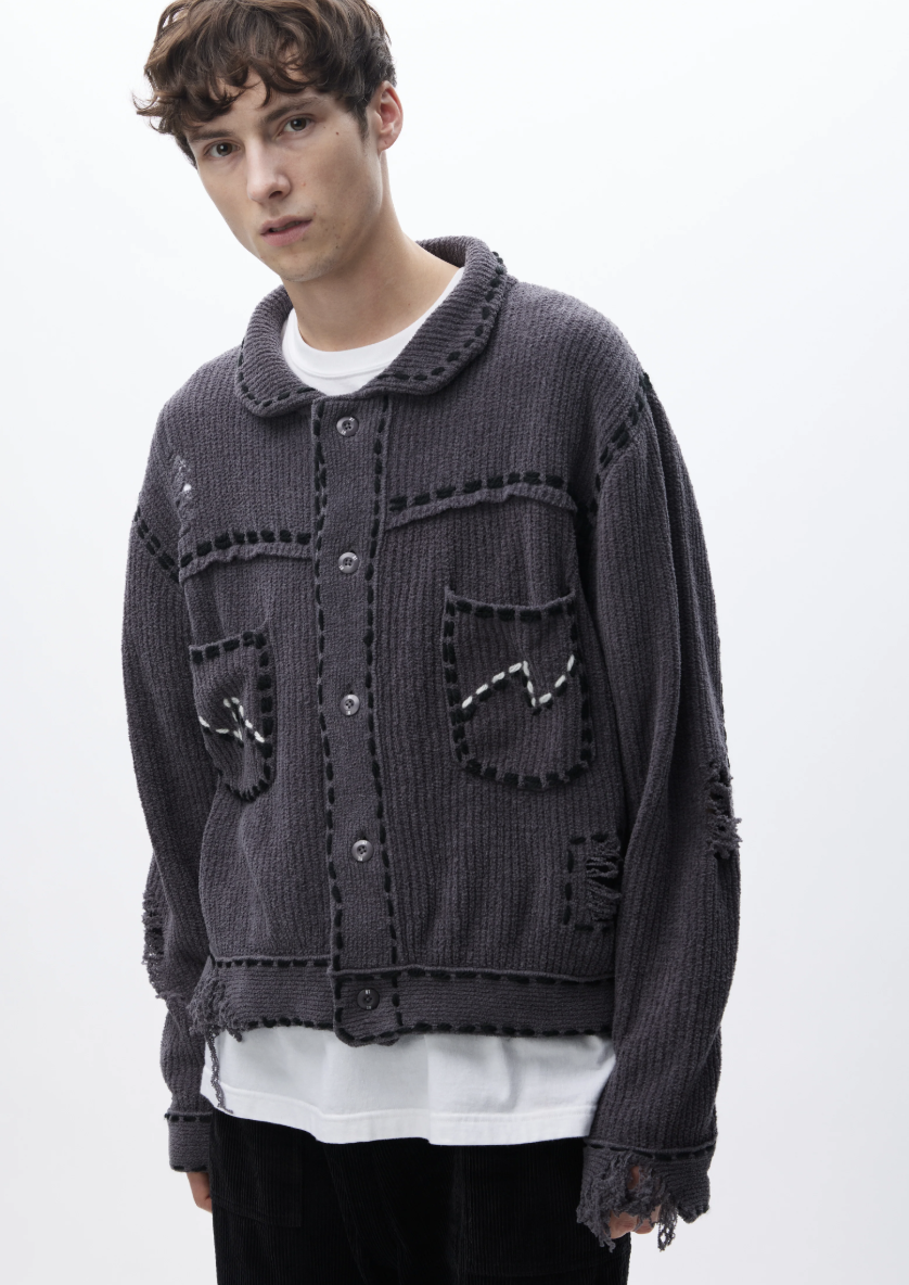 2024AW NEIGHBORHOOD NH PHINGERIN PG1 SAVAGE KNIT 針織外套