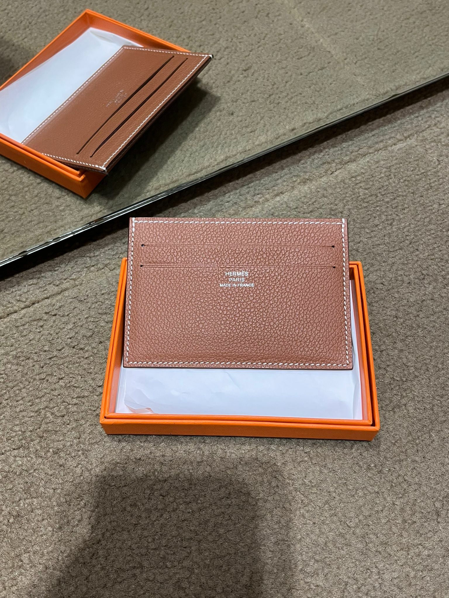 Citizen Twill card holder 37 gold/bleu glacier soie