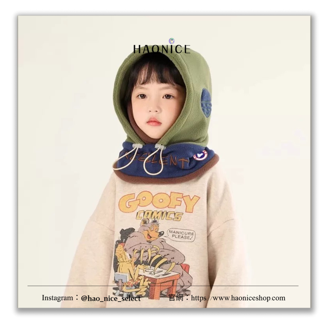 【HAO NICE】HAO NICE 童裝🧒 DEEGAR GOOSE大鵝 兒童防寒圍脖護頸圍脖 包頭帽 保暖可愛❤️
