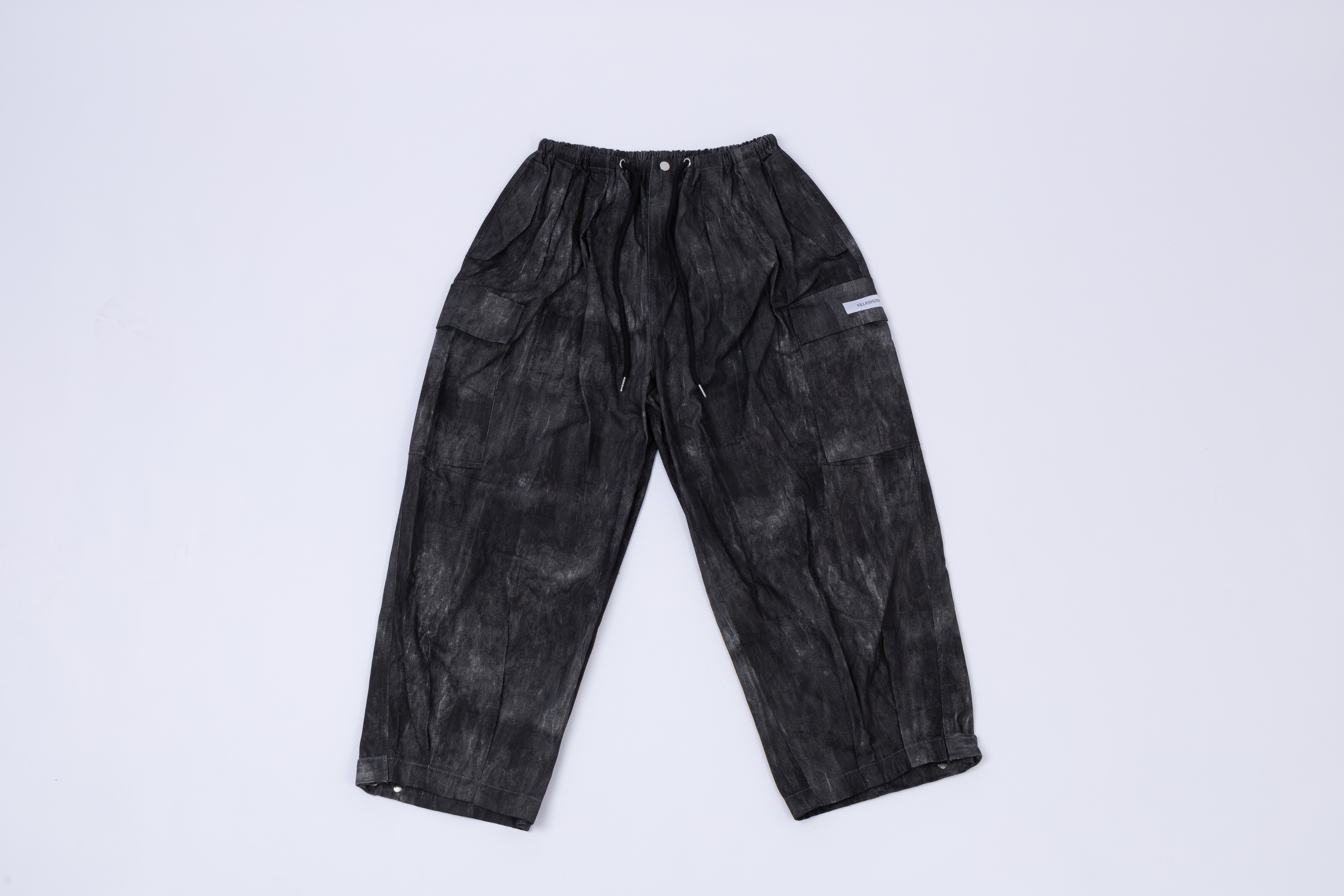 KILLASYSTEM 24F/W STARCH BALLON PANTS 上槳 扎染 氣球 繭型褲