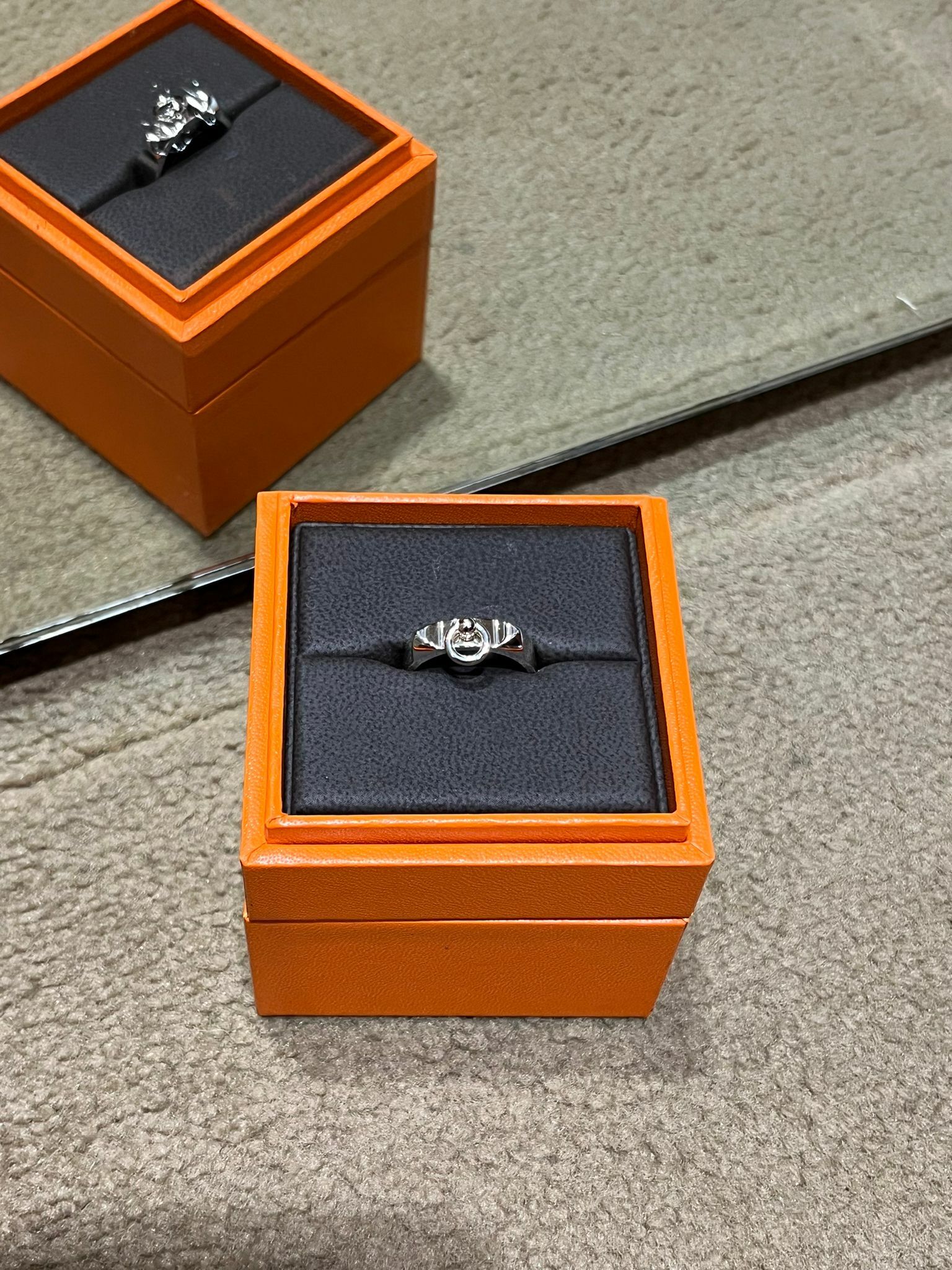 Collier de chien ring H pm AG-925 size 55