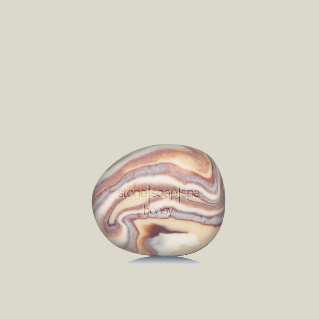 Stone soap spa 鵝卵石香氛輕柔磨砂皂＿春染月光