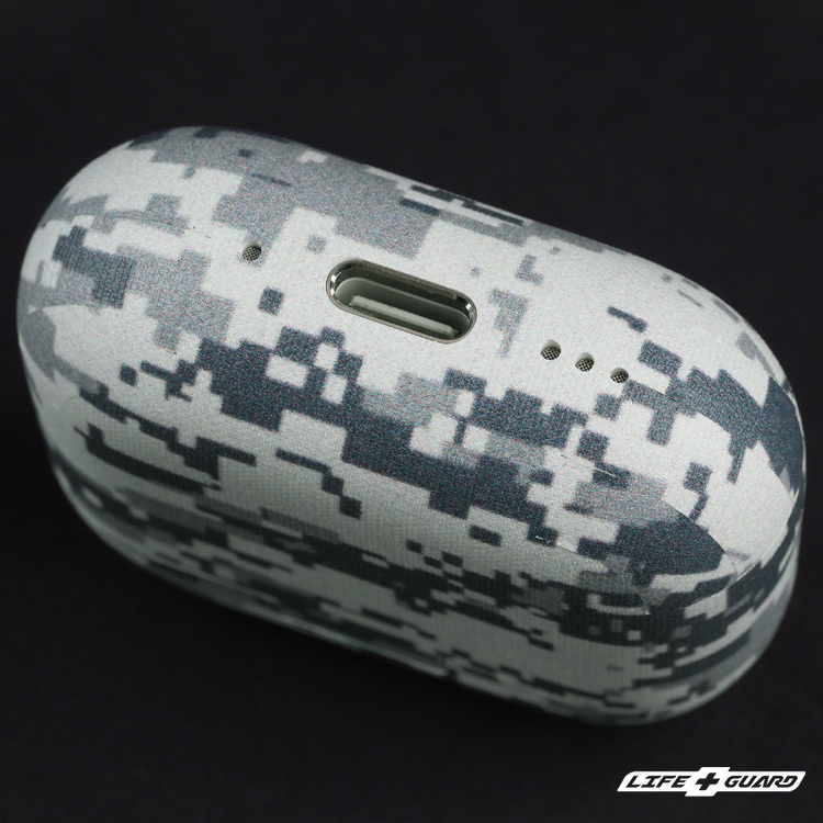 LIFE+GUARD 貼膜底部展示圖，LIFE+GUARD 數位迷彩風格