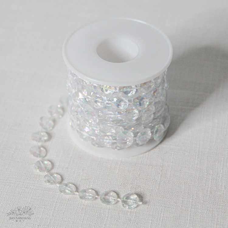 裝飾 串珠  七彩 1CM*5米 2款