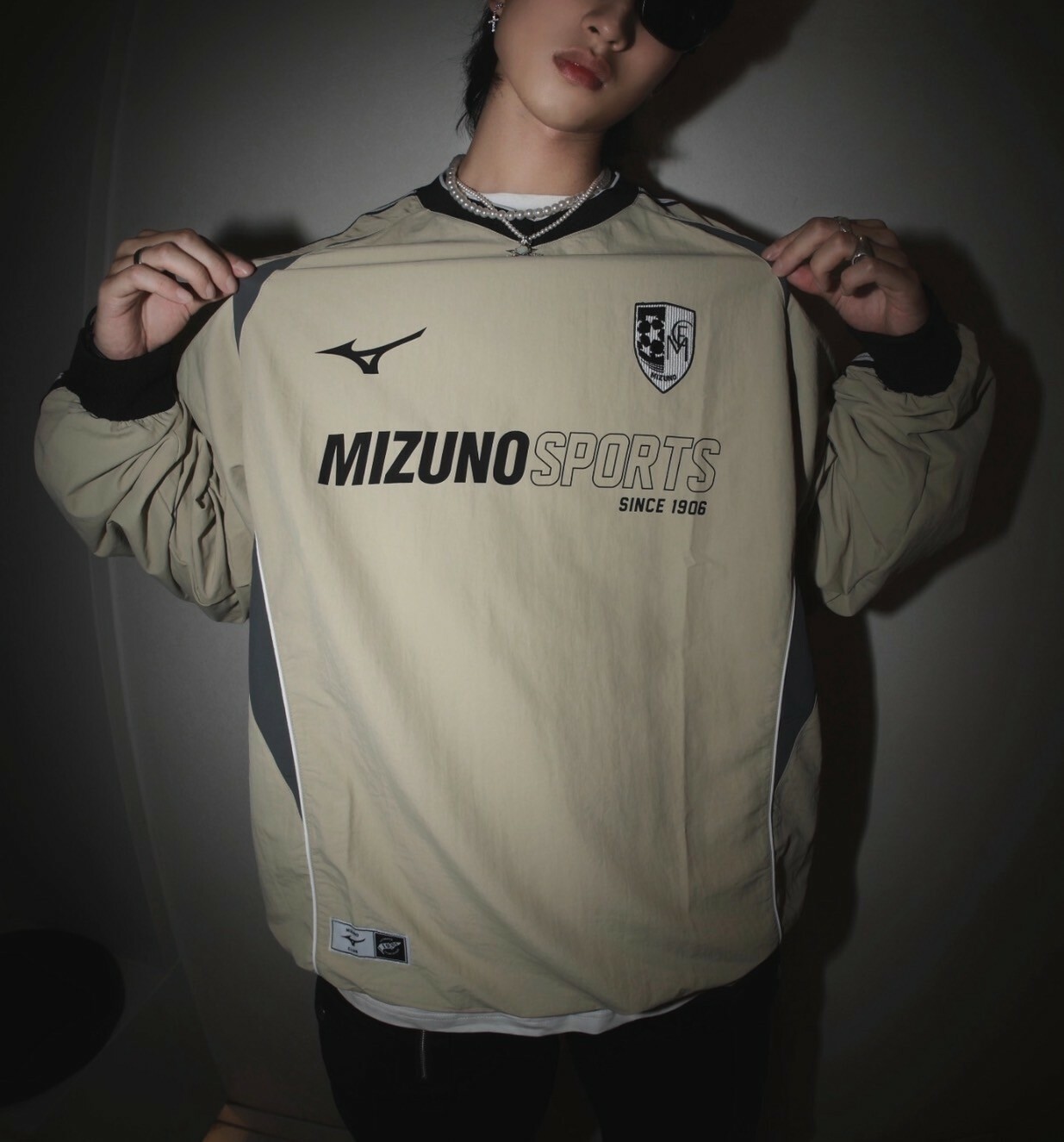 MIZUNO Essential Jersey 1906 blackcor 復古足球衣 長袖 球衣 美式寬鬆 足球衣 3色