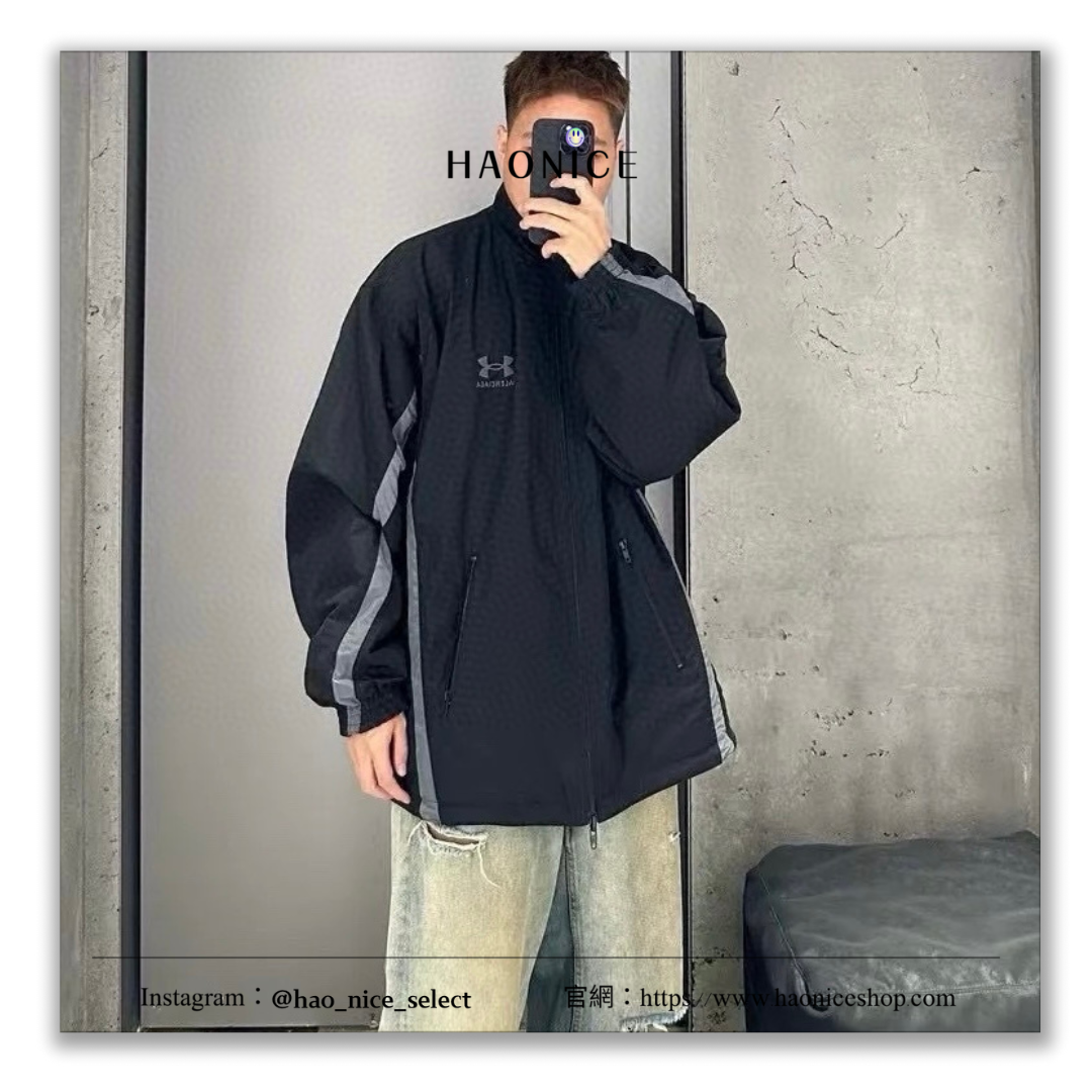 【HAO NICE】上海經銷商 / Balenciaga  25SS  Under Armour  UA合作款 雙面穿長袖 拉鍊外套 保暖時尚