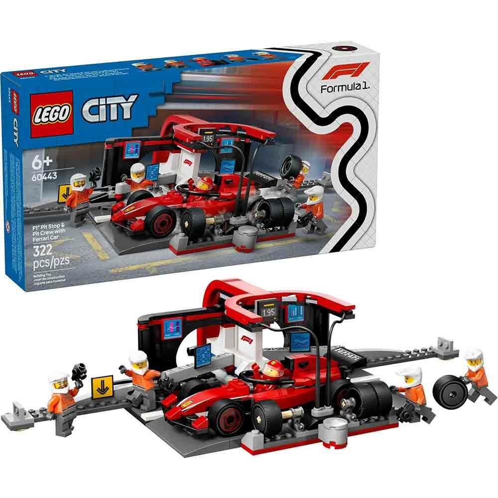 LEGO 60443 樂高積木 60443 City 城市系列 - F1® 維修站、維修人員和 Ferrari 汽車