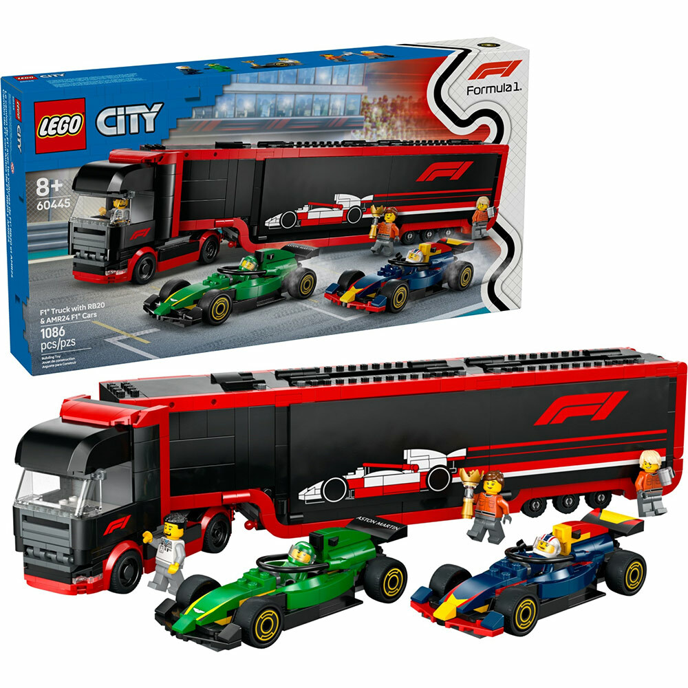 LEGO 60445 樂高積木 60445 City 城市系列 - F1® 卡車和 RB20 與 AMR24 F1® 汽車